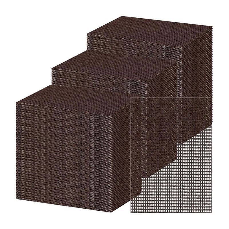 Screen Top Mesh - ABRU-100パック グリドル4X5.5インチ スクリーングリルクリーニングスクリーン 事前処理済み研磨メッシュパッド フラットトップグリドルクリーニング用