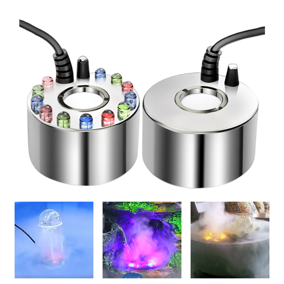 Terrarium Fogger Ultrasonic - 超音波噴霧器110V 220V,水槽噴霧器,水耕栽培加湿器,噴水池噴霧器
