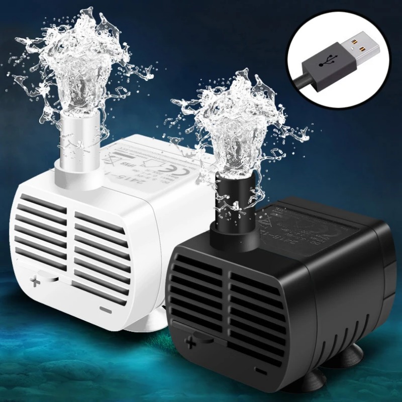 Terrarium Fogger Ultrasonic - 水族館用サイレントUSBウォーターポンプ,ブラシレスウォーターポンプ,ペットウォーターディスペンサー,ロックフィッシュ噴水,水中ポンプ5v