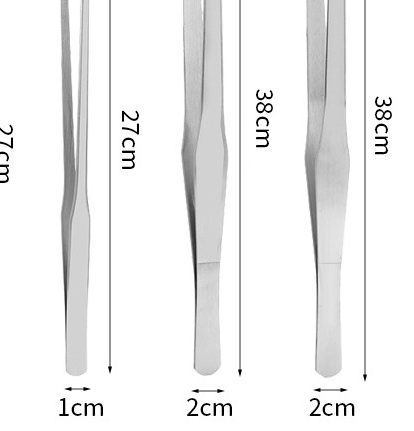 専門家向け水槽ツール：ステンレス製ピンセット、ゴムグリップ付 - Feeding Tong Stainless のレビューと価格