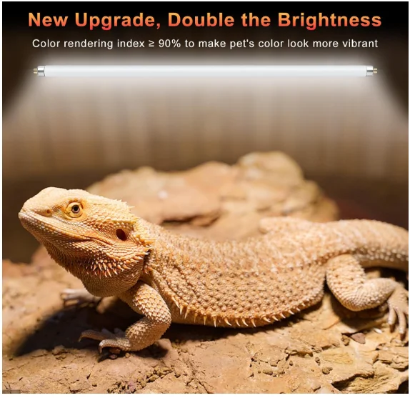 2個セット 8W T5 UVB 10.0 爬虫類用蛍光灯 テ - Vitamin D3 Reptile のレビューと価格