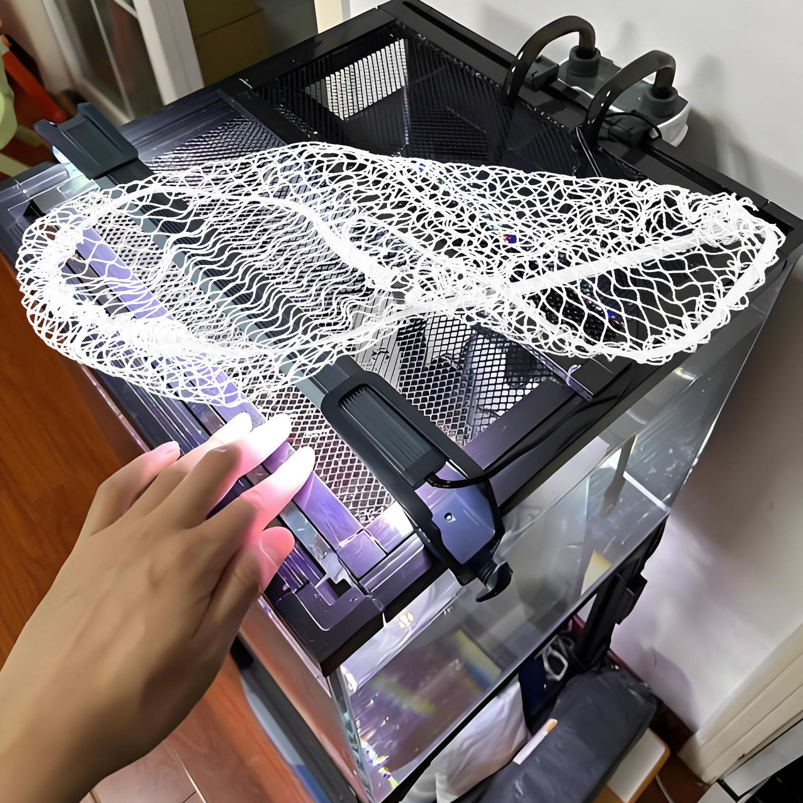 40x20cm アクアリウムメッシュネットカバー ナイロン製 - Screen Top Mesh のレビューと価格