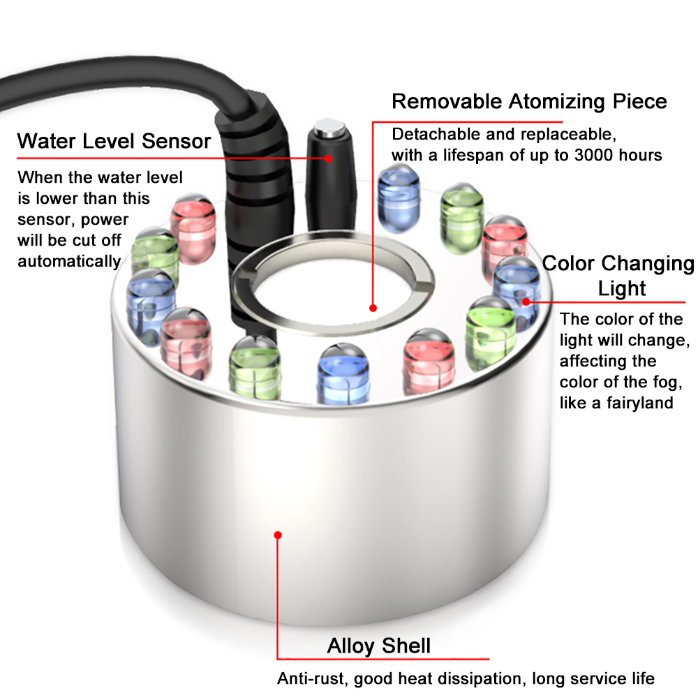 超音波噴霧器110V 220V,水槽噴霧器,水耕栽培加湿器, - Terrarium Fogger Ultrasonic のレビューと価格