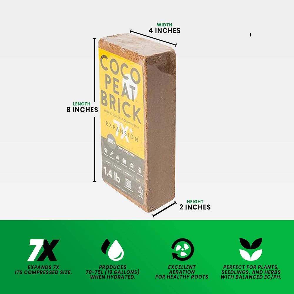 650gブリック - プレミアムオーガニックピートブリックま - Substrate Coconut Fiber のレビューと価格