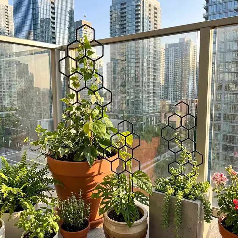 2/4個入り ハニカムデザイン 植物トレリス プラスチック製 - Vine Climbing Plastic のレビューと価格