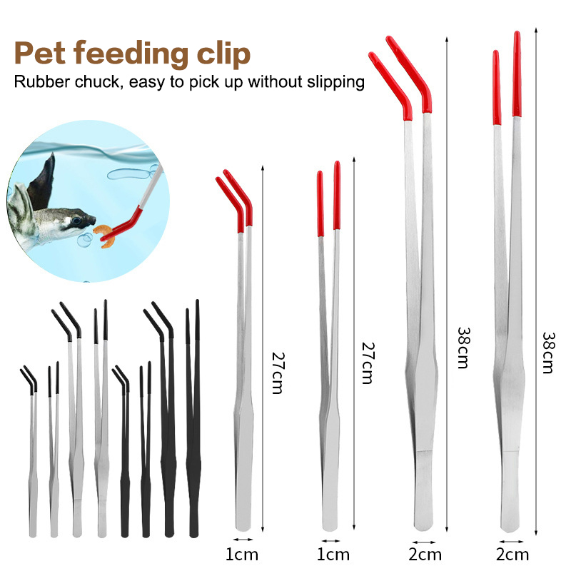 ホットステンレス鋼製爬虫類用ゴムチップ付き給餌トング、水槽ピ - Feeding Tong Stainless のレビューと価格
